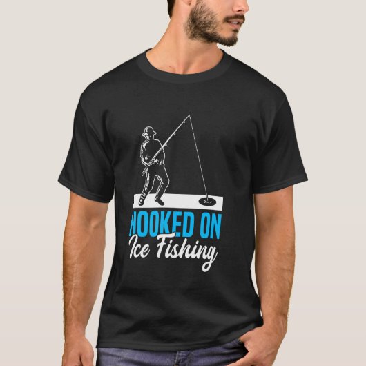 アイスフィッシングにハマる Tシャツ (正面)
