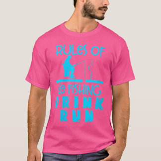 アイスフィッシングの掟なし 飲む 走る アイスフィッシャー フィッシ Tシャツ