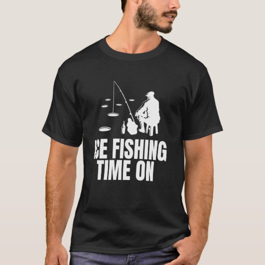 アイスフィッシングの時間です Tシャツ (正面)