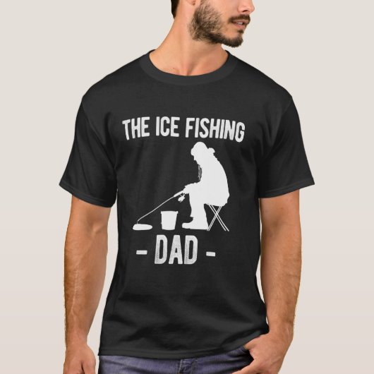 アイスフィッシングの父 父の日 Tシャツ (正面)