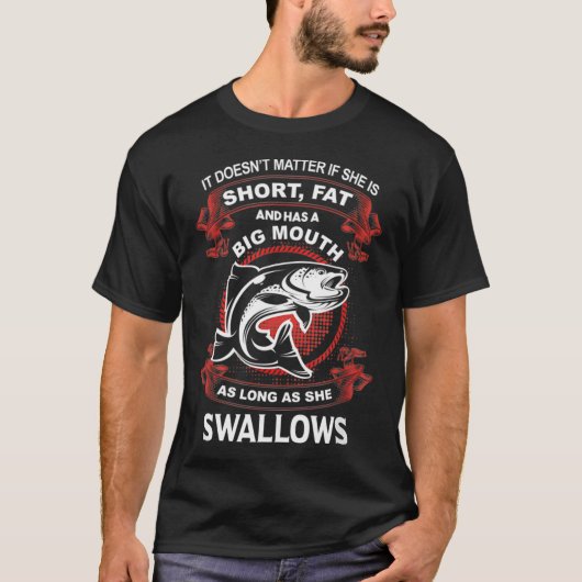 アイスフィッシングの面白いフレーズ Tシャツ (正面)