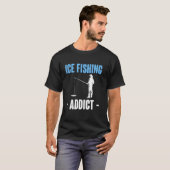 アイスフィッシング中毒者 Tシャツ (正面フル)