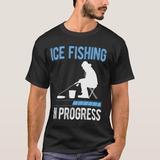 アイスフィッシング実施中 Tシャツ (正面)