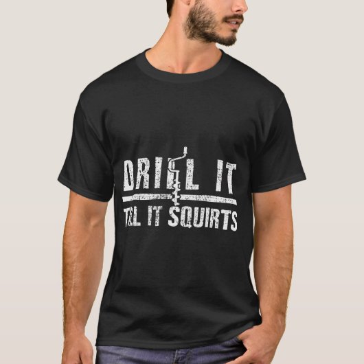 アイスフィッシング釣り Tシャツ (正面)