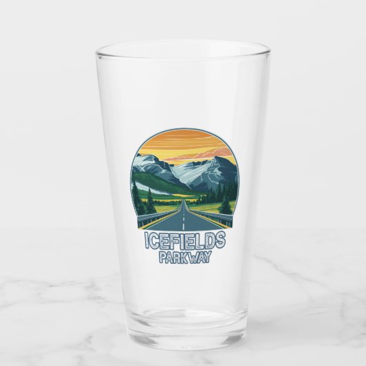 アイスフィールズパークウェイアルバータカナダビスタ タンブラーグラス (正面)