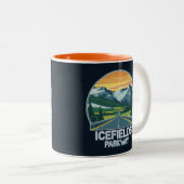 アイスフィールズパークウェイアルバータカナダビスタ ツートーンマグカップ (正面右)