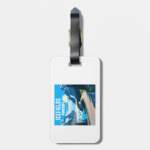 アイスフィールズパークウェイアルバータカナダランドスケープ ラゲッジタグ (裏面縦)