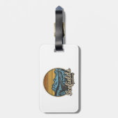 アイスフィールズパークウェイアルバータカナダレトロ ラゲッジタグ (裏面縦)