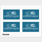 アイスフィールズパークウェイアルバータレクリエーション車両 長方形シール (シート)