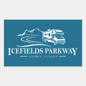 アイスフィールズパークウェイアルバータレクリエーション車両 長方形シール (正面)