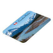 アイスフィールズパークウェイ国道93号に沿う川 - カナダ マグネット (左側)