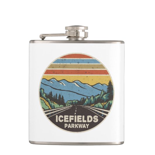 アイスフィールズパークウェイ アルバータ州 カナダ 山々 フラスク (正面)