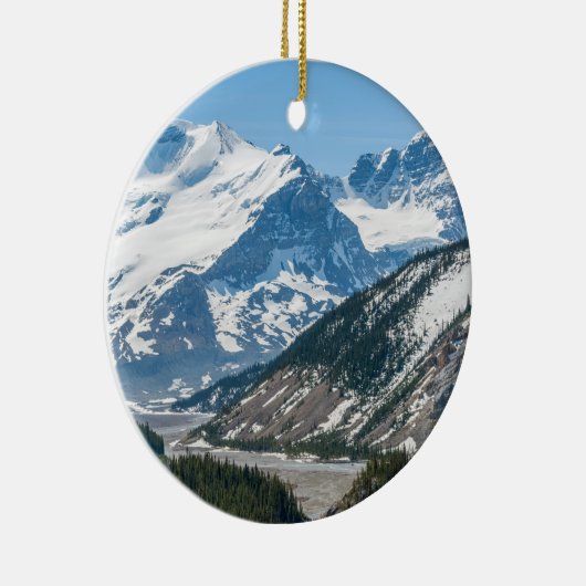 アイスフィールドパークウェイハイウェイ93沿いのストリーム – カナダ セラミックオーナメント (右)