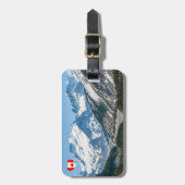 アイスフィールドパークウェイハイウェイ93沿いのストリーム – カナダ ラゲッジタグ (正面縦)