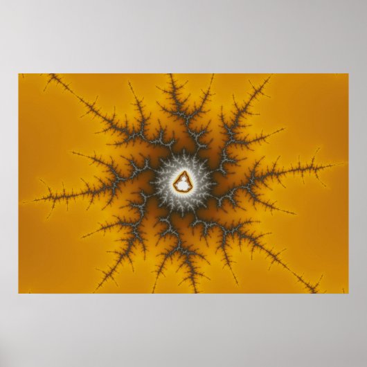 アイスフレーク – フラクタルポスター ポスター (正面)