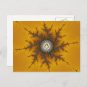 アイスフレーク – フラクタル葉書 ポストカード (正面/裏面)