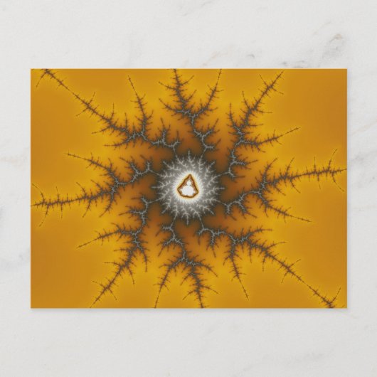 アイスフレーク – フラクタル葉書 ポストカード (正面)