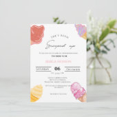 アイスブライダルシャワーを掬い上げた 招待状 (スタンド正面)