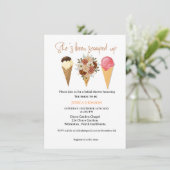 アイスブライダルシャワーを掬い上げた 招待状 (スタンド正面)