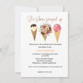 アイスブライダルシャワーを掬い上げた 招待状 (正面)