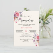 アイスブライダルシャワーを掬い上げた 招待状 (スタンド正面)