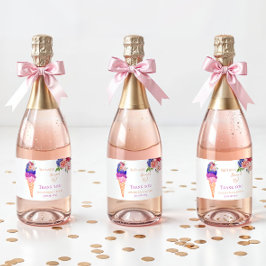 アイスブライダルシャワー彼女はスクープした感謝 スパークリングワインラベル