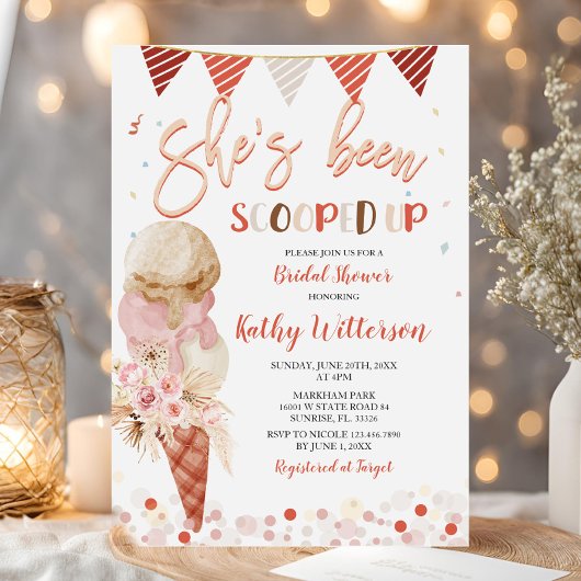 アイスブライダルシャワー 招待状