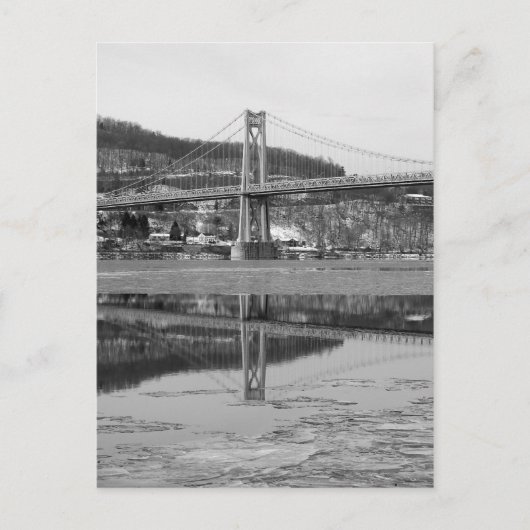 アイスブリッジタワー反射 ポストカード (正面)