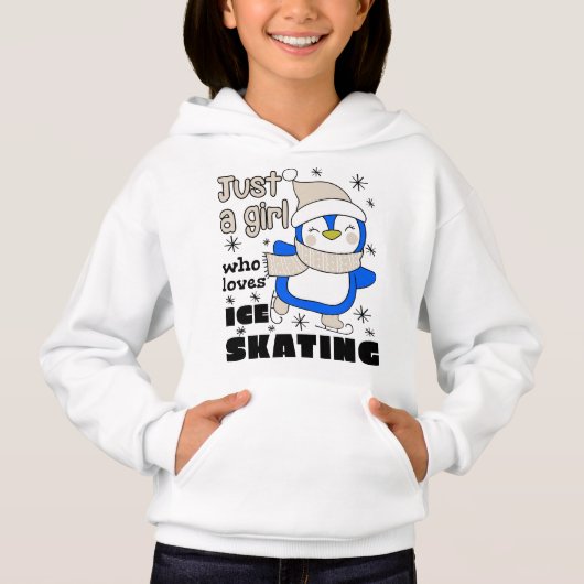 アイスブルーが大好きな少女スケートで滑る (正面)