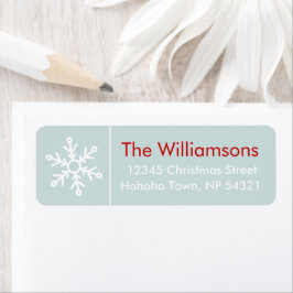 アイスブルーのウィンターベリーのスノーフレーク座標 ラベル