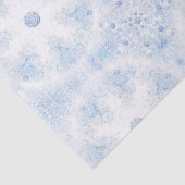 アイスブルーのスノーフレーク 薄葉紙 (詳細)