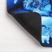 アイスブルーのマウスパッドの木 マウスパッド (コーナー)