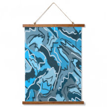 アイスブルーのマーリング抽象芸術