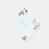 アイスブルーの冬のシャワーカクテル スタンダードカクテルナプキン (角)