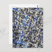 アイスブルーの冬の夜 ポストカード (正面/裏面)