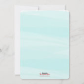 アイスブルーの平和と喜びの写真 シーズンカード (裏面)