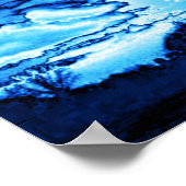 アイスブルーの木のポスター ポスター (角)