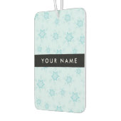 アイスブルーの雪片，あなたの名前，パーソナライズ カーエアーフレッシュナー (左)