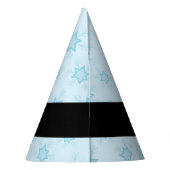 アイスブルーの雪片,あなたの名前,パーソナライズ パーティーハット (裏面)