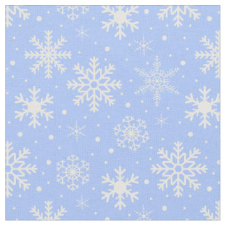 アイスブルーの雪 ファブリック