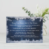 アイスブルーウィンターワンダーランド婚約パーティ 招待状 (スタンド正面)