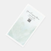 アイスブルークリスタルサロンスパ紙ゲストタオル