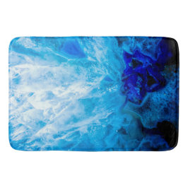 アイスブルークリスタルジェムストーン瑪瑙クォーツ バスマット