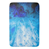 アイスブルークリスタルジェムストーン瑪瑙クォーツ バスマット (正面縦)
