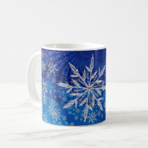 アイスブルークリスマススター雪片