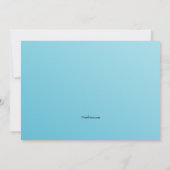 アイスブルークロスフォトディセーション招待状 招待状 (裏面)