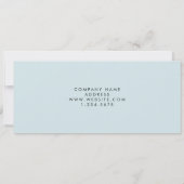 アイスブルーグレーブラック大理石ギフト証明書 (裏面)