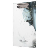 アイスブルーグレー黒大理石背景クリップボード クリップボード (左)