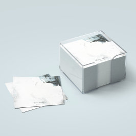 アイスブルーグレー黒大理石背景 ポストイット