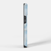 アイスブルースチームパンクの蝶 iPhoneケース (右側面)